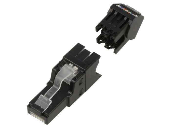Conector RJ45 Cat 6a 8p8c