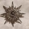 argint BROSA si MEDALION FLOAREA de COLT etnic TRIBALA manopera EXCEPTIONALA rar