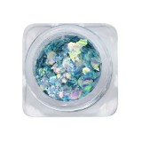 Decoratiuni pentru unghii - hexagon - turcoaz, INGINAILS
