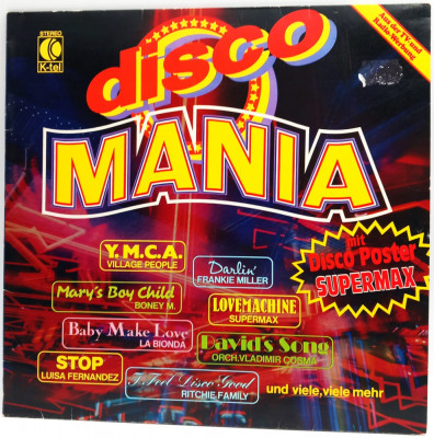 various - DISCO MANIA 1979 vinyl LP NM/VG+ K-Tell Germania new wave disco foto