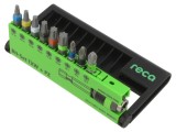 Set unelte RECA capete şurubelniţă Pozidriv&reg; Torx&reg; cu adaptor 0702 930 077
