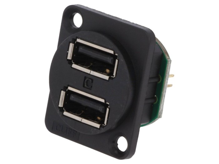 Conector adaptor USB A dublu USB 2.0