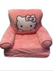 Fotoliu Extensibil Plus Copii Hello Kitty, 50x45/90 cm, Varsta 1-5 Ani, Moale, Confortabil, Sigur, Design Copii