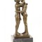 Doi barbati - statueta erotica pe soclu din marmura KF-76