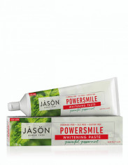 Pasta de dinti Power Smile, fara fluor, pentru albirea dintilor, Jason, 170g foto