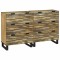 vidaXL Bufeturi 2 pcs Maro 60 x 33.5 x 75 cm Lemn masiv de mango 3310040