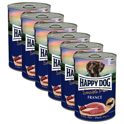 Happy Dog Sensible Pure France 6 x 200 g / rață foto