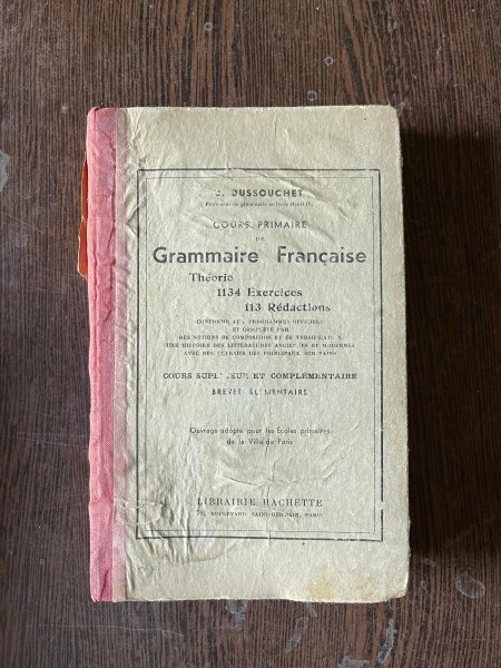 J. Dussouchet - Cours primaire de grammaire francaise (1929)