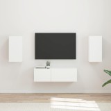 Cumpara ieftin Set Dulap pentru Televizor Montat pe Perete 4 buc. Alb