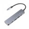 Hub USB-C Fixed, 4in1, Gri