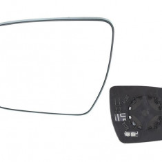 Geam oglinda exterioara cu suport fixare Nissan Juke (F15), 06.2014-, Stanga, incalzita; geam convex; cromat, View Max