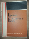 Elemente de programare liniara- Ernest Dan