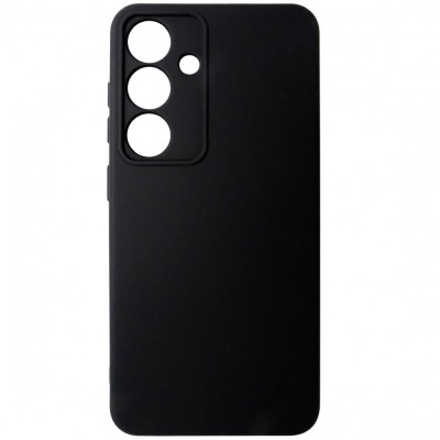 Husa tip capac spate silicon TPU Matte neagra pentru Samsung Galaxy S25 foto