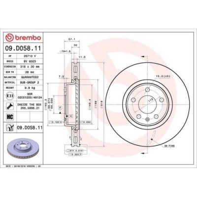 Set disc frana Audi A4 Allroad B9 (8wh 8wj) 01.16-, A4 B9 (8w2 8wc) 05.15-, A4 B9 Avant (8w5 8wd) 08.15-, A5 (F53 F5p) 06.16-, A5 Convertible (F57 F5 foto