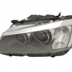 Far Bmw X3 (F25), 11.2010-04.2014, partea Stanga, xenon; cu lumina timp de zi tip LED; D1S+PY21W; electric; fara bec descarcare; fara ballast; cu mot