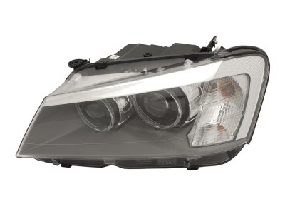 Far Bmw X3 (F25), 11.2010-04.2014, partea Stanga, xenon; cu lumina timp de zi tip LED; D1S+PY21W; electric; fara bec descarcare; fara ballast; cu mot foto