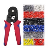 Cumpara ieftin Set cleste de sertizare cu 1200 pini terminali, 0.25, 10 mm &sup2;, mecanism cu clichet, maner ergonomic, multicolor