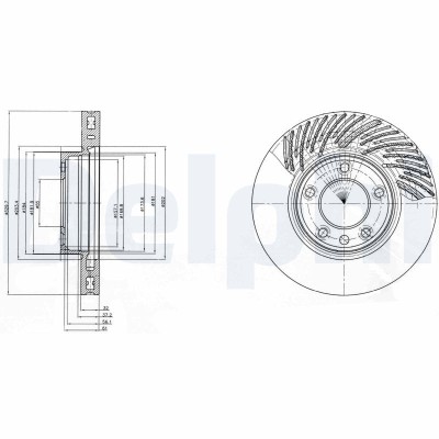 DELPHI BG9949 Disc frana foto