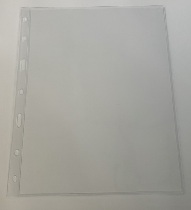 Foi transparente LUX pentru o bancnotă 1C &ndash; 185x252 mm , 10 buc &ndash; format OPTIMA