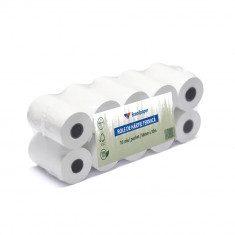 Set 10 Role Termice ROLLIS, 56mm x 30m, Hartie Termica 48 g/m² fara Bisfenol A (BPA), Tub 12 mm