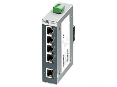 Switch Ethernet neadministrabil cu 5 porturi - 12&amp;divide;48VDC foto