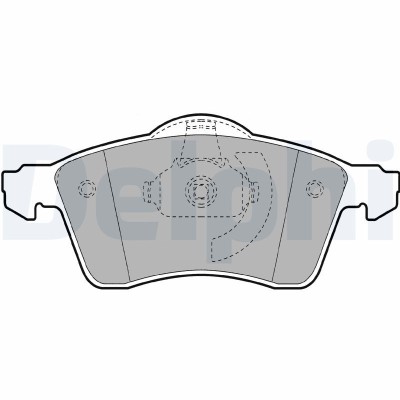 DELPHI LP1092 set placute frana,frana disc foto