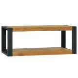 Cumpara ieftin Dulap de baie suspendat, 90x45x35 cm, lemn masiv de tec