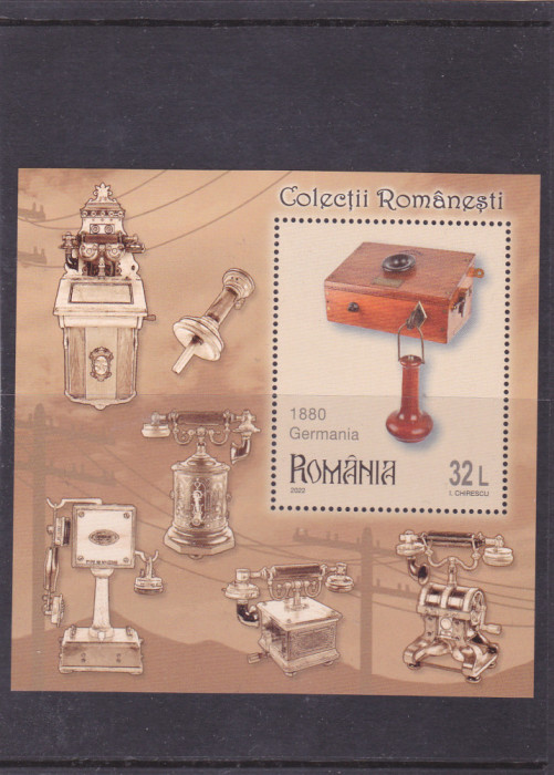 ROMANIA 2022 - COLECTII ROMANESTI TELEFOANE, COLITA,MNH