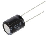 Condensator Electrolitic THT 470uF 25V 10x12.5mm
