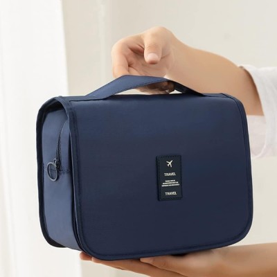 Geanta Cosmetice Albastru, pentru Voiaj si Transport Produse de Igiena Personala, Impermeabila, CBD CORAL BEST DEALS 24 cm 42 cm Albastru Ceruleum 1 G foto