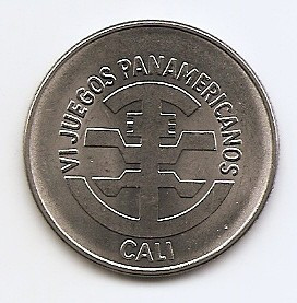 Columbia 5 Pesos 1971 - (Pan-American Games) 30 mm KM-247 foto