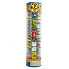Set 40 Masinute In Tub De Plastic 1:64 Multicolor 33529761