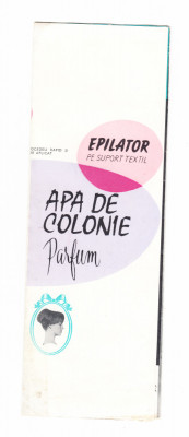 Reclama veche comunista Noi produse cosmetice - apa de colonie, parfum, epilator foto