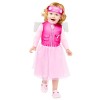 Costum Skye Patrula Catelusilor, Disney, Rochita cu Aripi si Banderola, Fete 1-2 Ani (92 cm)