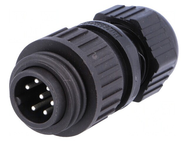 Conector circular IP67 cu 7 pini pe cablu
