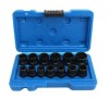 Set 13 Extractoare Șuruburi Rupte/Prezoane, Impact, 3/8&quot;, Dimensiuni 8-19mm, 1/4-11/16&quot;