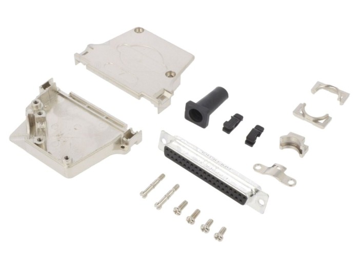 Conector D-Sub 37 pini mamă 45&deg;