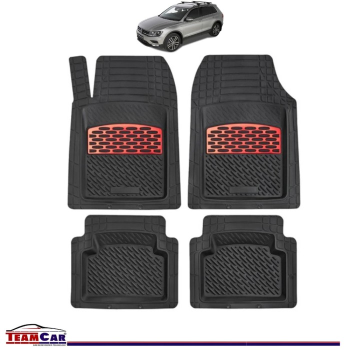 Covorase Auto TeamCar&reg; Tavita Compatibile Volkswagen Tiguan BW2 (2016&ndash;2024) Red