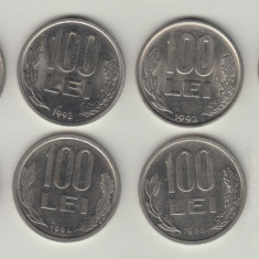 ROMANIA - LOT 100 LEI 1991 +1992 ( 3 TIPURI ) +1993 +1994 +1995 +1996 , L14.44