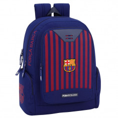 Ghiozdan-Rucsac FC Barcelona 43cm, cu compartiment laptop - Colectie Toamna foto