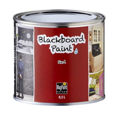 Vopsea tabla de scris rosie, BlackboardPaint 500 ml foto