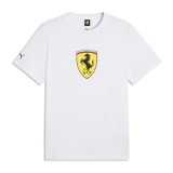 Ferrari tricou de bărbați Large Logo white F1 Team 2026 - XXXL