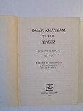 SAADI , HAFEZ de OMAR KHAYYAM , CATRENE PERSANE (ROBAIAT) , 1974