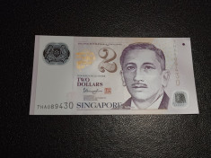 Bancnota 2 Dolari Singapore foto