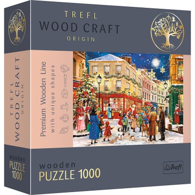 PUZZLE TREFL DIN LEMN 1000 PIESE STRADA PREGATITA DE CRACIUN SuperHeroes ToysZone foto