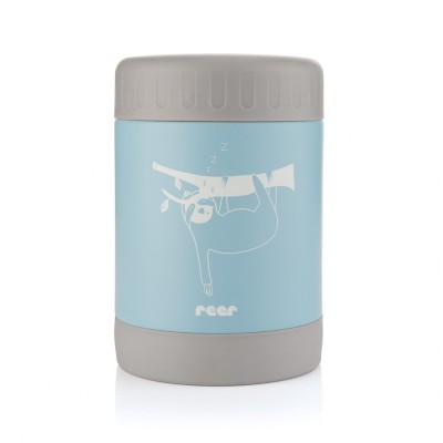 Cutie termica pentru mancare, otel inoxidabil vidat, 300 ml, albastra, Reer ColourDesign 90423 Children SafetyCare foto