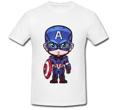 Tricou &amp;quot; Drawing captain america cartoon &amp;quot; foto