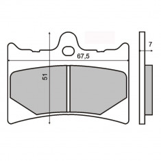 Placute frana Aprilia RS 125 Cod Produs: MX_NEW 225100530RM