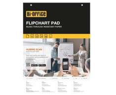 Hartie flipchart Bi-Office, A1, Set de 4 blocuri x 20 coli, 55 g m2 - RESIGILAT