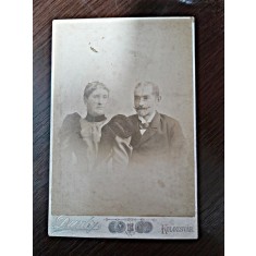 Fotografie de familie, pe carton, sfarsit de secol XIX